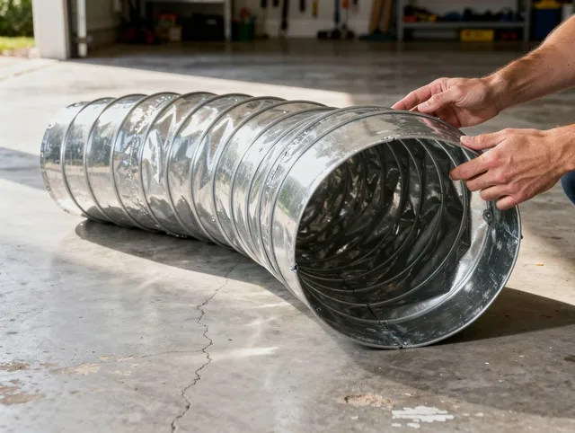 Mayfield Heights Dryer Vent Cleaning specialist using advanced equipment for thorough duct cleaning in Mayfield Heights